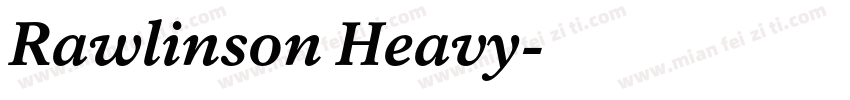 Rawlinson Heavy字体转换
